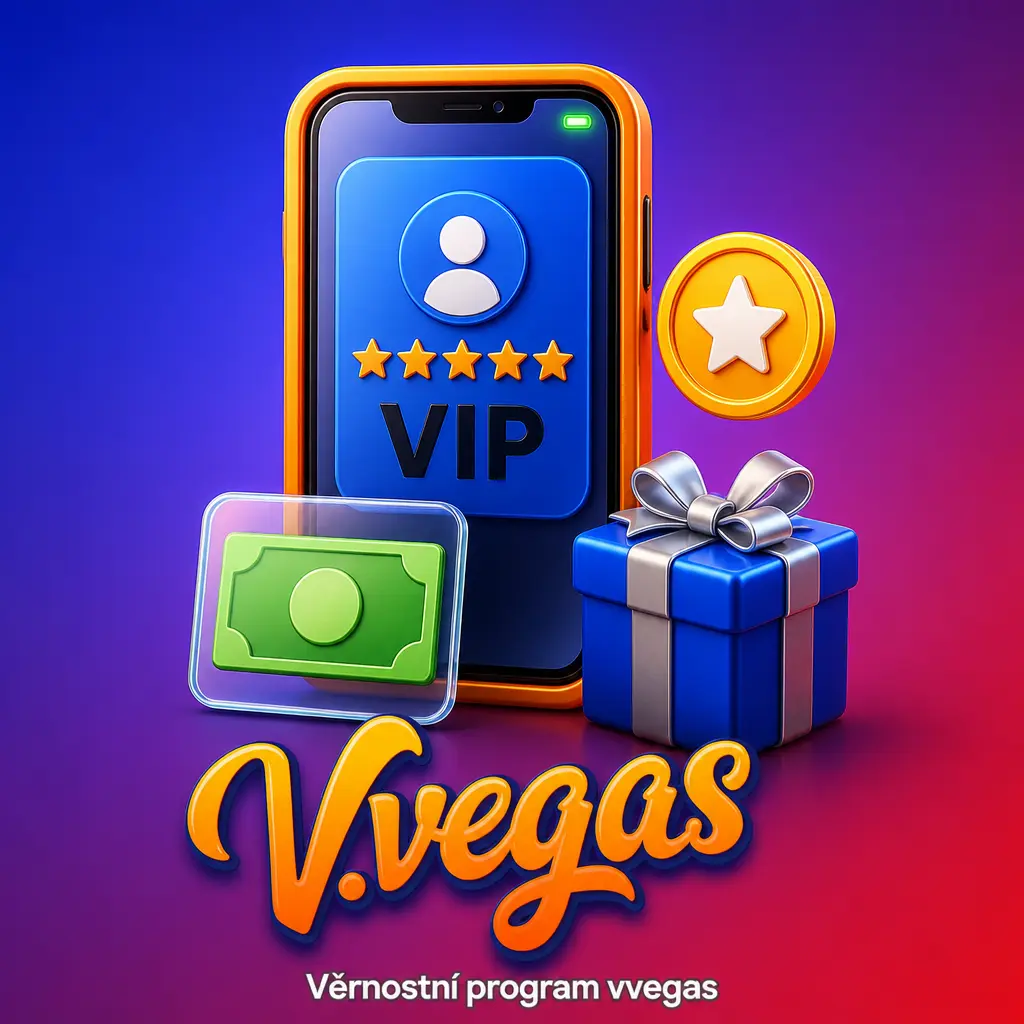 Věrnostní program vvegas: úrovně Bronze až Platinum, body za sázky směnitelné za bonusy a VIP výhody.