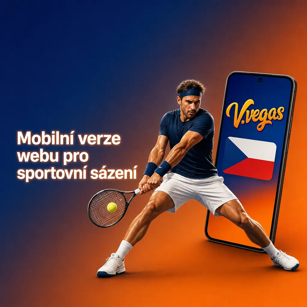 Mobilní verze webu vvegas pro sportovní sázení s živými kurzy a přehledem casino her na telefonu