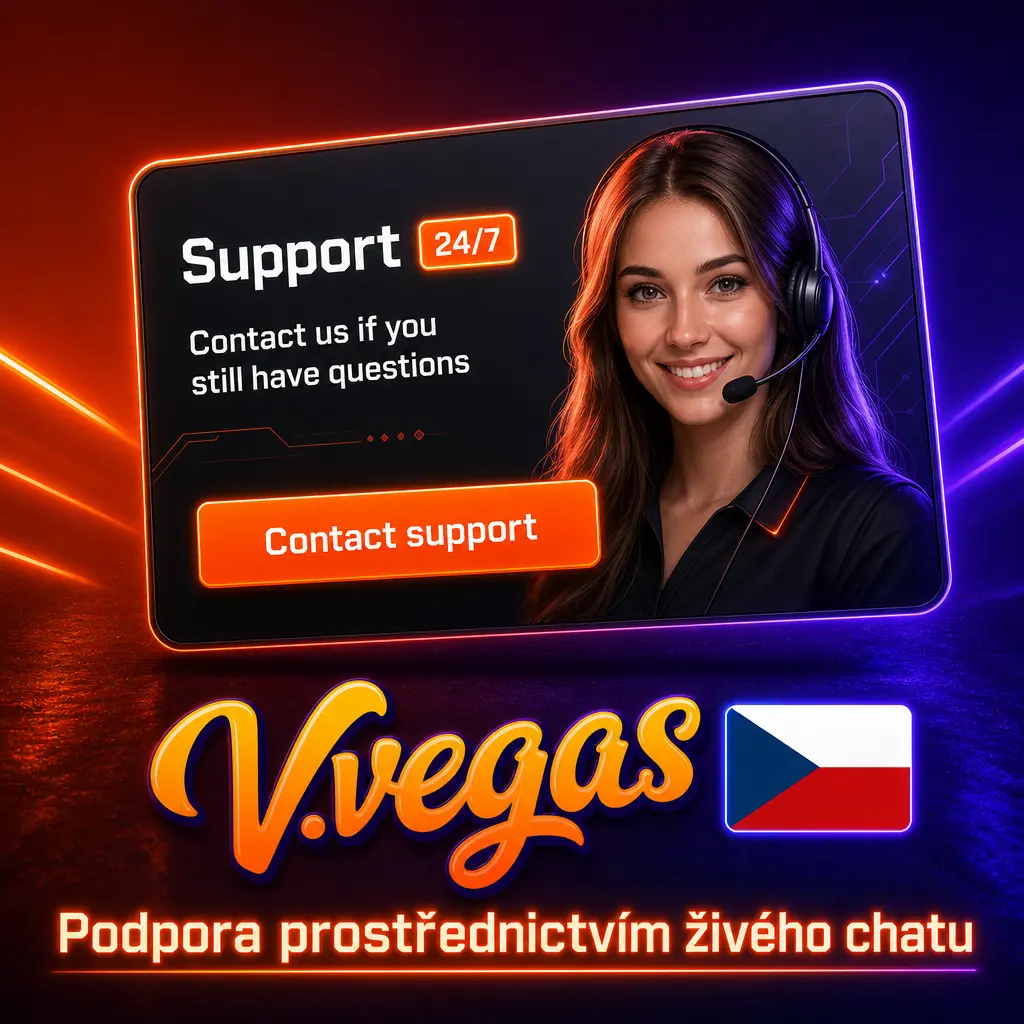 Podpora vvegas přes živý chat – rychlá pomoc 24/7 s přihlášením, účtem i hrami přímo na webu