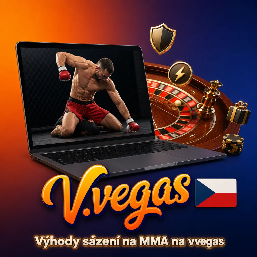 Výhody sázení na MMA na vvegas: licence MF ČR, přes 150 trhů na UFC, živé sázení, Cash Out a čeština podpora 24/7.